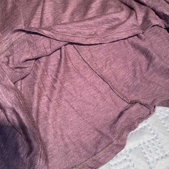 Andrea Jovine lightweight Hooded hi-lo top with flared hemline Cotton/modal med - Picture 6 of 11